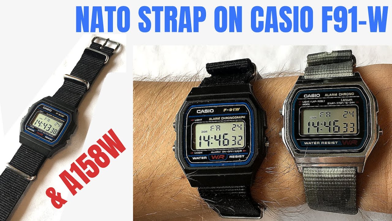 casio watch fabric strap