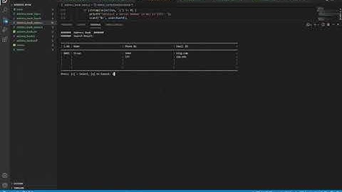 CS2600 Group Project - Address Book in C