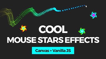 Cool Mouse Stars Effects with Canvas