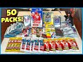 Opening 50 packs of baseball cards pulling relics and rare hall of fame parallels