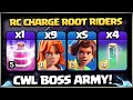 Only Army you NEED for CWL! Th16 RC CHARGE | Th16 Rc Charge Root Rider Attack🔥TH16 Attack Strategy