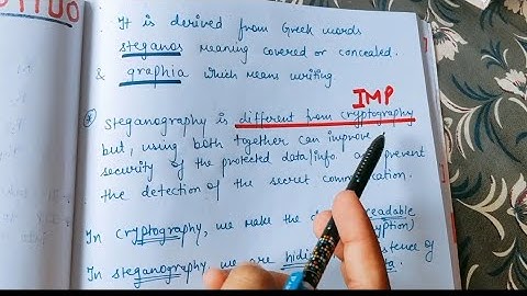What is Steganography in English | Cryptography and Network Security | ABHISHEK Sharma