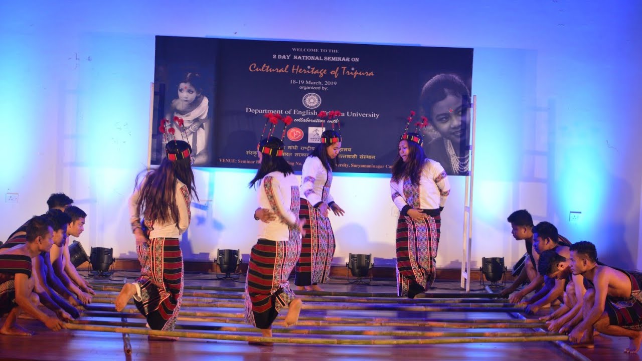 Darlong Bamboo Dance (BYDA) - Tripura Dharmanagar Town Hall. - YouTube