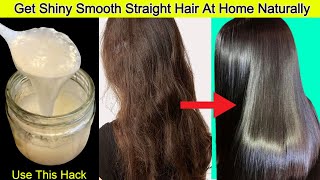 Most Powerful 🌿Natural Keratin to Straighten Frizzy Hair from the first use-Hair Smoothening at Home