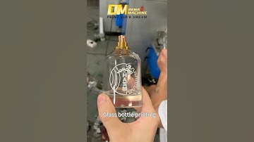 Perfume glass bottle printing-demasha semi-automatic screen printing machine✨ #perfumes #packaging