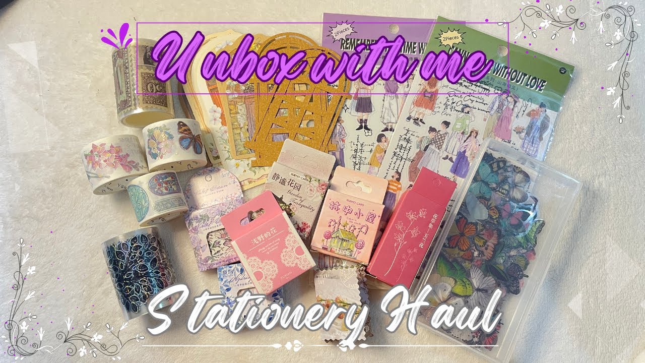 Unboxing Stationery Haul ️ YouTube