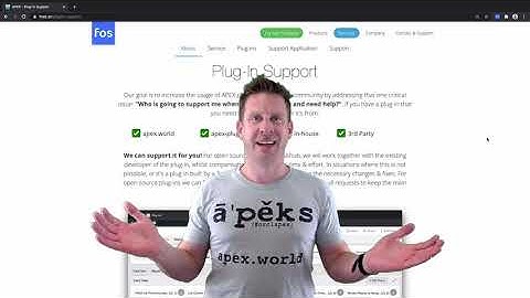 APEX Plug-In Support