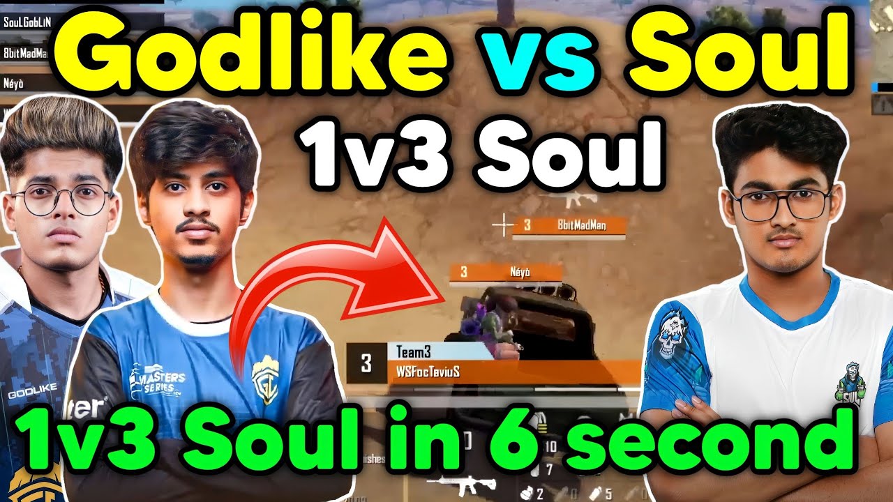 Godlike vs Soul latest fight in @BigBrotherEsports_BGMI 🔥 Max 1v3 Soul ...