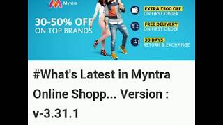 Latest Updates in Myntra Online Shopping App Android App Version 3.31.1 | Free Download | News screenshot 5