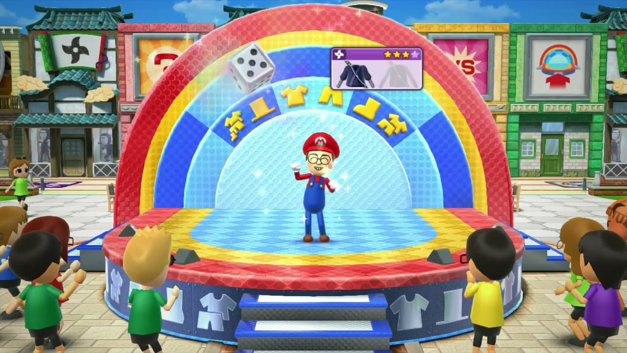 Wii Party U Mii Fashion Plaza - Wii Skip vs Wii U Skip