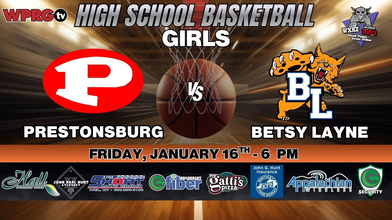 Prestonsburg vs. Betsy Layne - Girls High School Basketball on WPRGtv (01.16.26)