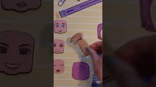 PELUCA PARA muñeca roblox de papel