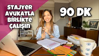 90 Dakika Birlikte Çalışalım/ Stajyer Avukatla Eşzamanlı Çalışmak :) ⏱