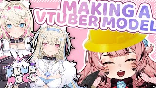 How To Make A FUWAMOCO Vtuber Model【Art + Live2D】