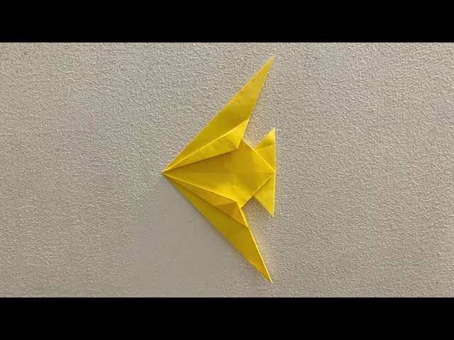 How To Make An Easy Paper Angel Fish Origami For Beginners Tutorial
