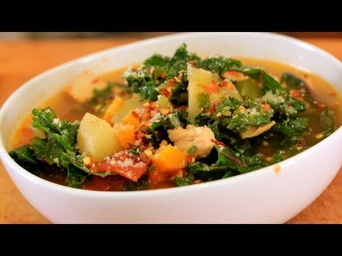 Leftover Turkey & Kale Soup - Healthy Holiday Recipe - YouTube