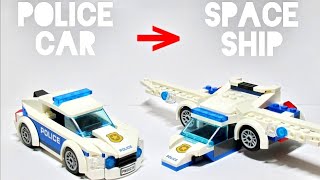 Lego City 60239 police car alternative build tutorial (police spaceship MOC)