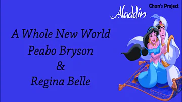 Peabo Bryson & Regina Belle   A Whole New World (LYRIC)