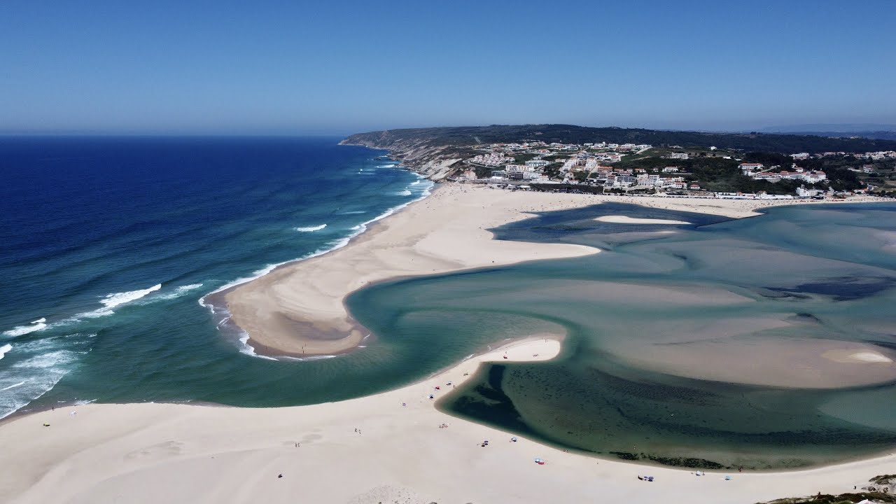 Obidos Lagoon Near Foz Do Arelho At The Silvercoast In Portugal Youtube