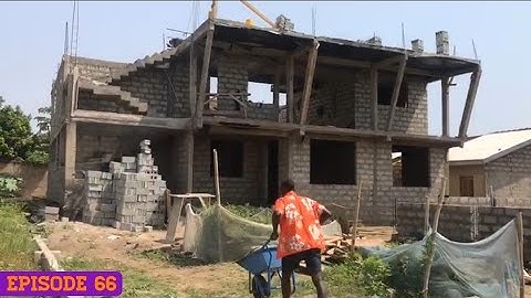 Building In Ghana 🇬🇭: Block Laying Work Begins For One Bedroom Apartment PentHouse in Greater Accra