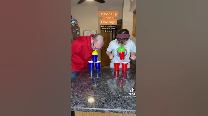 Balloon Cup Tower Challenge