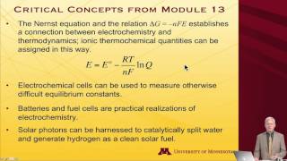 StatMolThermo 13.07 Review of Module 13
