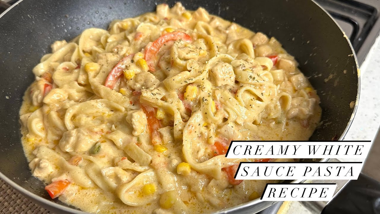 Creamy White Sauce Pasta Recipe - YouTube