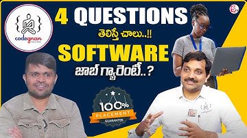 Codegnan : Get a Software Job in 100 Days | The Secret 4 Questions to Your Career Strengths |MR NAG