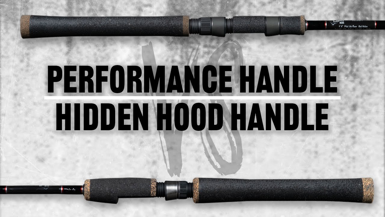 Elliot Performance Bass Rods Performance Handle vs. Hidden Hood Handle // Elliott Fishing Rods - YouTube