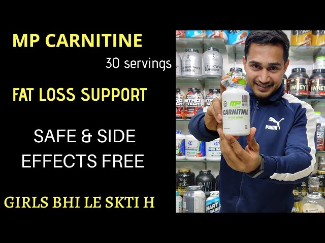 Mp carnitine 30 servings review hindi | Fat loss capsules | fat burner for  girls | supplements villa