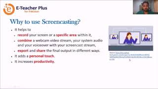 Famous E-Teacher Webinar 1.7 - ‘Screen-casting: Recording Screens for Learning’ Profile