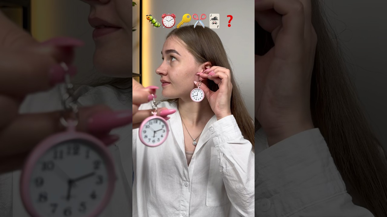 the WEIRDEST EARRINGS in the world 😳 subscribe for next part:)