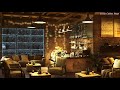 Winter Coffee Shop Ambience with Relaxing Jazz Music for Stress Relief, Sleep, Work, Study