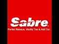 Sabre Training- Reissue partially used Ticket, Tax amendment