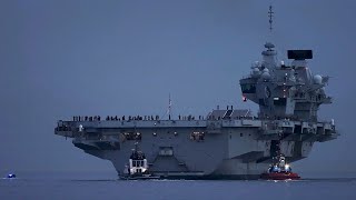 HMS Queen Elizabeth prepares and sails for 2023 Carrier Strike Group deployment