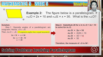 Solving Problems Involving Parallelogram
