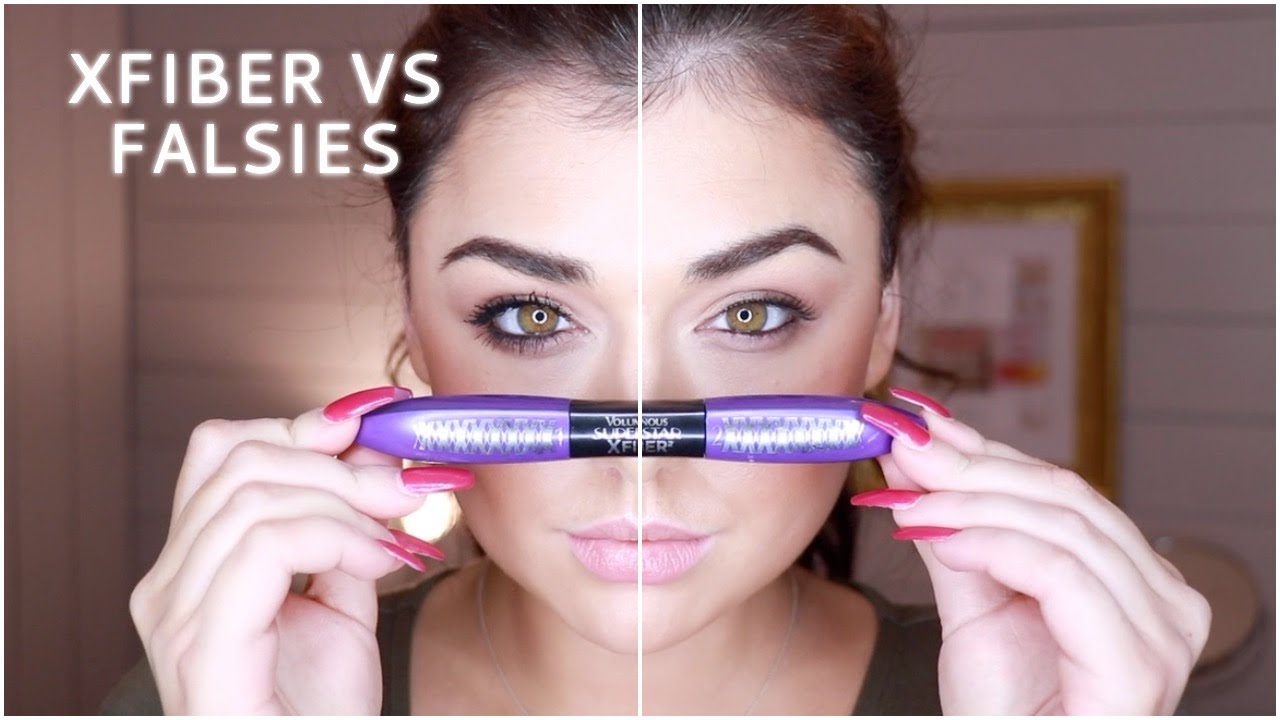 FIRST L'Oréal Paris XFIBER MASCARA VS FALSIES TEST Chloe Zadori - YouTube