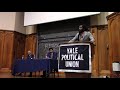 Yale political union hosts sunn mcheaux