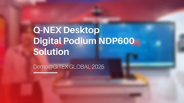 🎤 Meet the Q-NEX NDP600 Digital Podium – Demo from GITEX GLOBAL 2025