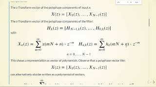 Audio Coding - 02 Filter Banks I - 06 z-Transform and Polyphase Representation