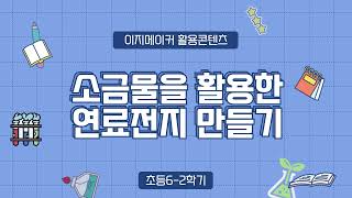 13 .소금물을 활용하여 연료 전지 만들기