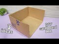  3 handmade cardboard box ideas