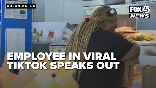 FULL INTERVIEW: Fast food employee shown running restaurant alone reacts to viral TikTok