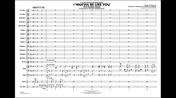 I Wan'na Be Like You (from The Jungle Book) arr. J...