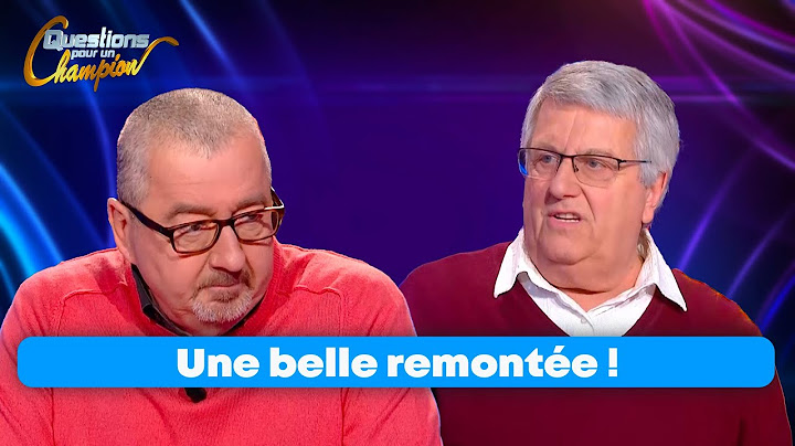 Toujours se méfier de la dernière question !