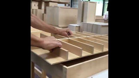 Custom Dovetail Drawers with Fully Removable Dividers by Eagle Woodworking