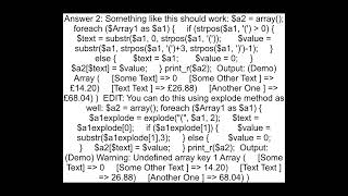 Parse a flat array of strings to create an associative array