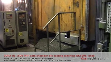 fiss-machines.com - IDRA OL 1500 PRP cold chamber die casting machine KK1396, used