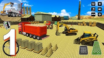 City Construction Simulator Forklift Truck Game - Gameplay Walkthrough Part 1 Forklift (Android,iOS)
