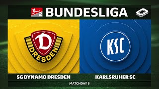 GYVENAI SG Dynamo Dresden prieš Karlsruher SC | 8-oji diena - Bundesliga 2 2025/26
